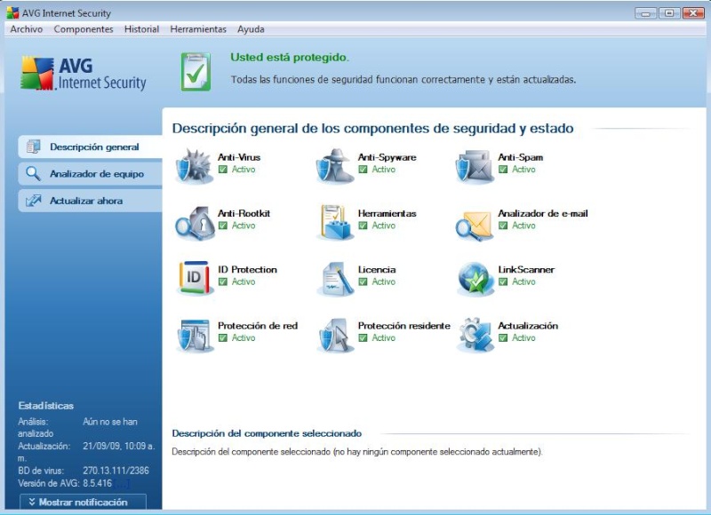 AVG 8.5 Internet Security con ID Protection Avgesc10