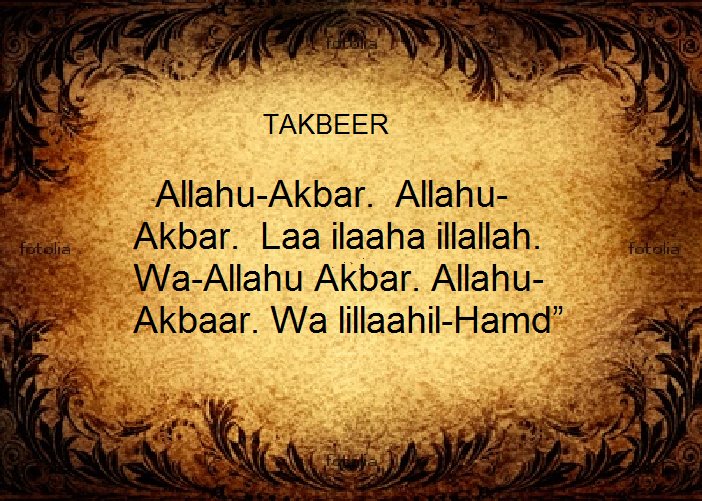 When should the takbeer for Eid al-Fitr begin? 29323510