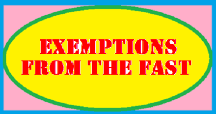 EXEMPTIONS FROM THE FAST  Ocia1210