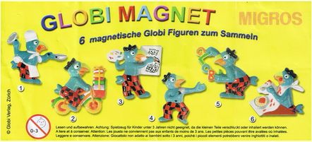 Globi Magnete 1 (Suche) 01038