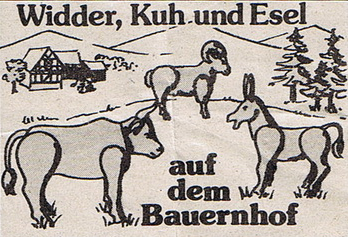 Widder, Kuh und Esel auf dem Bauernhof (Suche) 01110