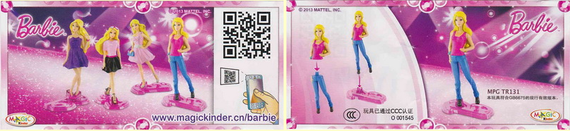 TR131 - TR136 Barbie - Fashionistas (Deutschland/EU, Südamerika/Frankreich/BeNeLux), (2013 Mexiko/Brasilien, China), (2014 England) (Suche Ausland) 0783