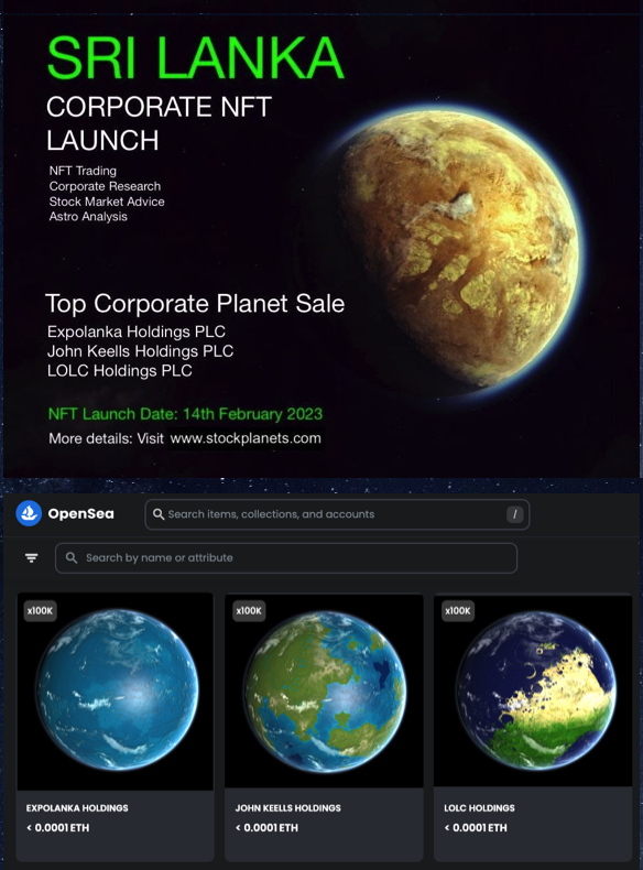 Sri Lanka's First ever Corporate NFT Launched with the Introduction of Astro Analysis Nft_la10