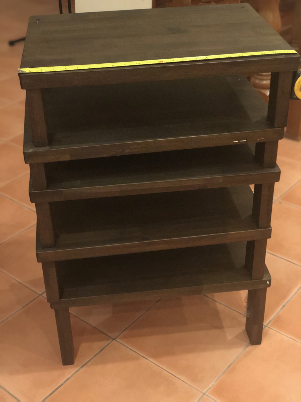 Solid 5 tiers wooden rack-SOLD Fullsi14