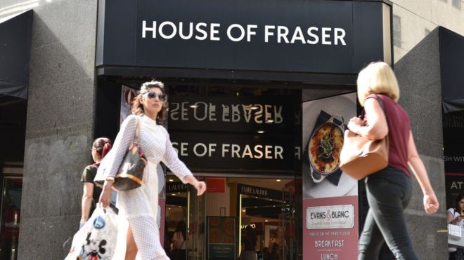 House of Fraser bought by Sports Direct.  _1029010