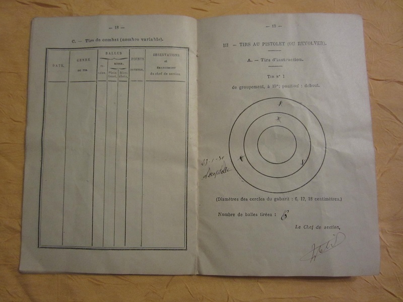 Carnet individuel de tir du 43ème RI de LILLE daté 1929 ESC - OCT 1  VENDU Img_7840