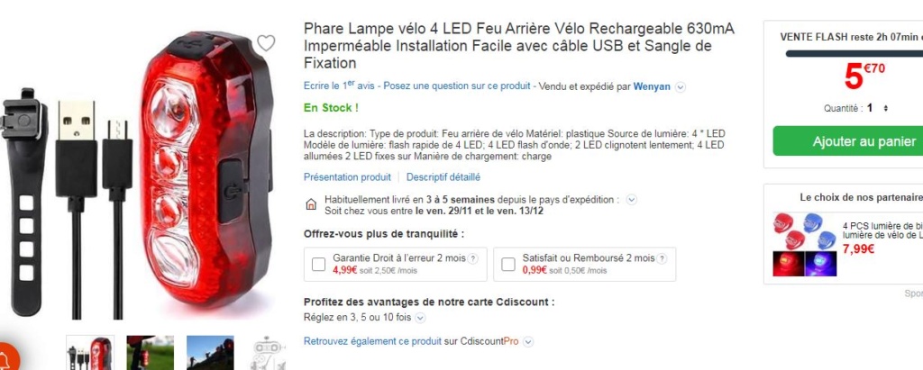 eclairage à DEL pour velo ( LED light for bike) PARTIE  1 - Page 28 A722