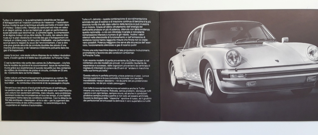 Plaquette présentation / Catalogue Porsche 930 3,0 Litres 20200510