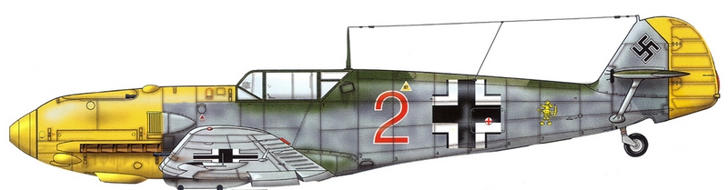 Messerschmitt Bf 109 E7 base AIRFIX VINTAGE 1/24 10042512
