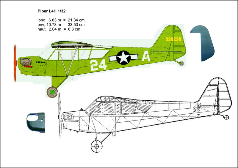 Piper L4-H base Revell PA 28 x 2 1_3211