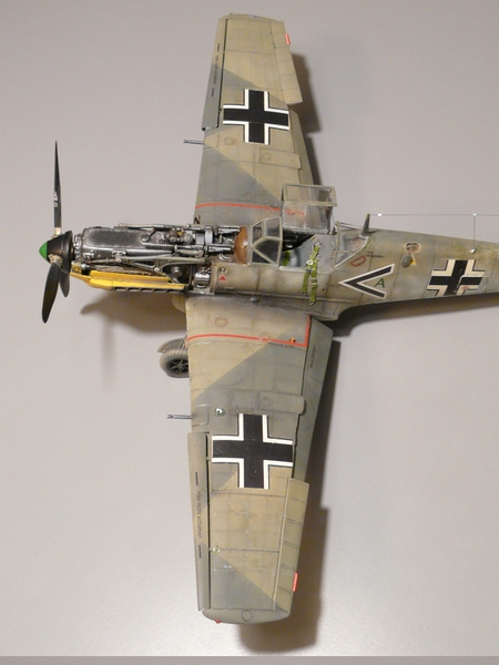 Messerschmitt Bf 109 E7 base AIRFIX VINTAGE 1/24 624