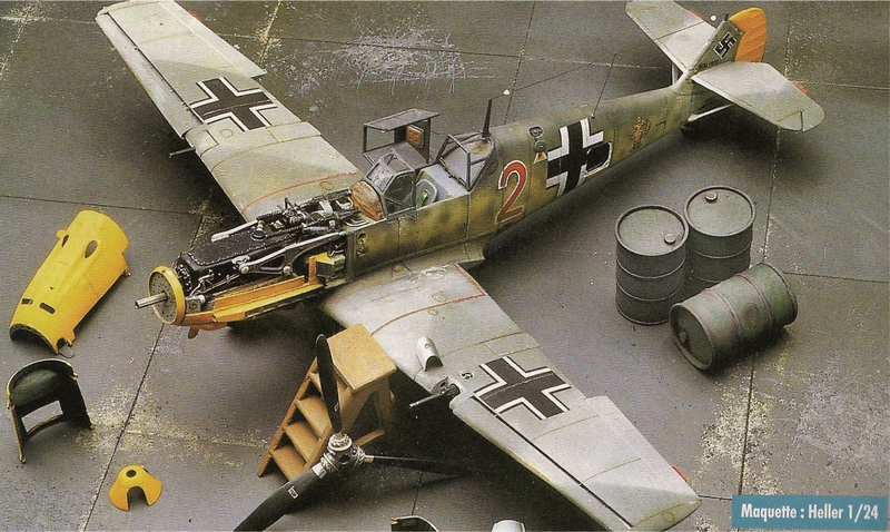 Messerschmitt Bf 109 E7 base AIRFIX VINTAGE 1/24 A21