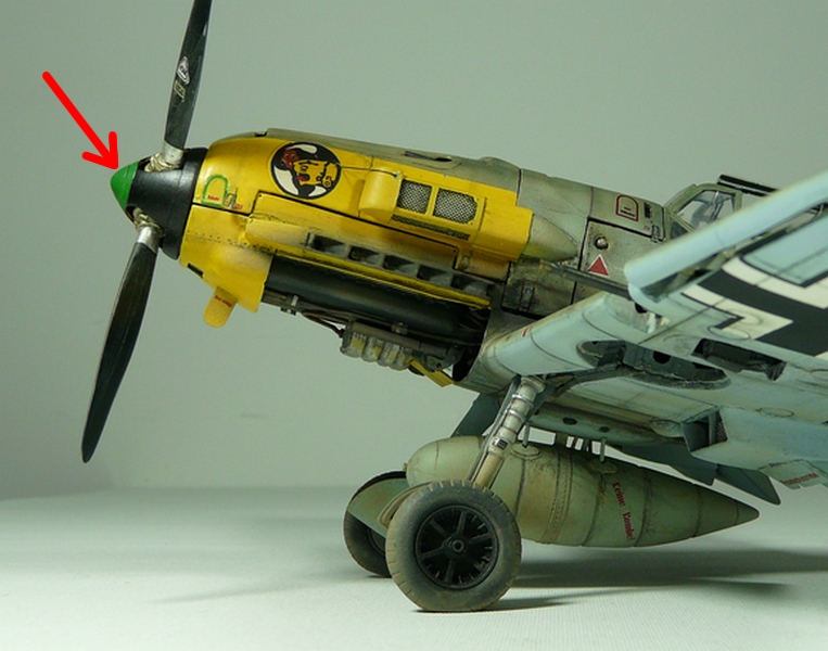 Messerschmitt Bf 109 E7 base AIRFIX VINTAGE 1/24 Czne10