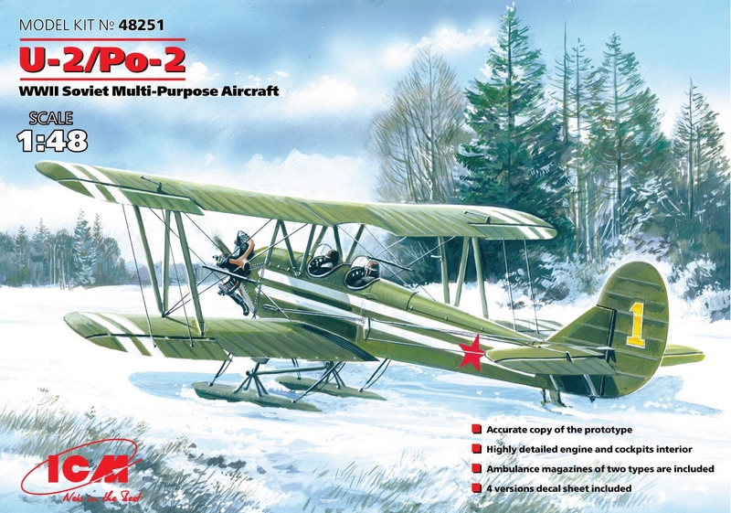 Polikarpov PO2 au 1/32 scratch intégral Icm_7210