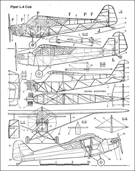 Piper L4-H base Revell PA 28 x 2 L4_pro10