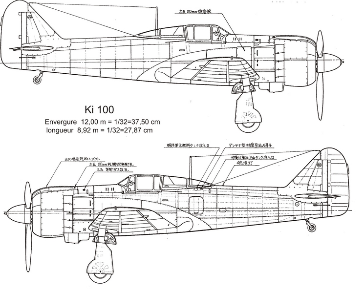 Kawasaki Ki-100 Goshiki-Sen 1/32 (Hasegawa/Alley Cat) Profil19