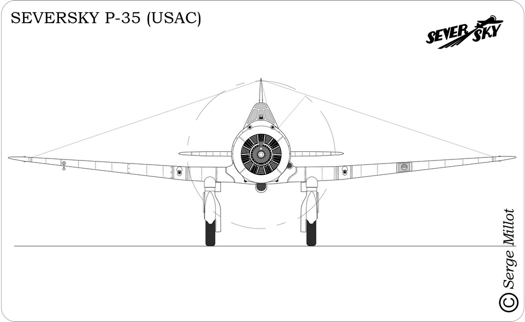 Seversky puis Republic P-35 de William Bros Inc au 1/32 Profil25