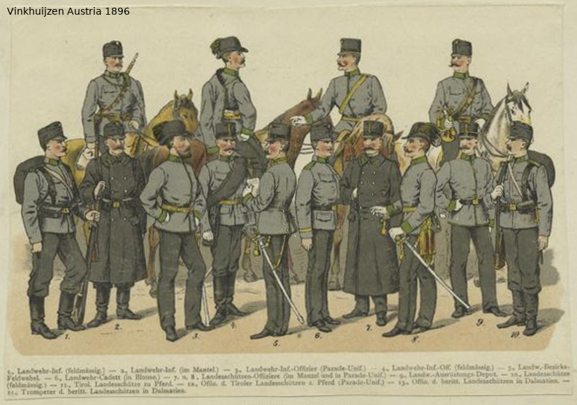 Austrian Uniforms Vinkhuijzen collection NYPL - Page 3 Vinkh865