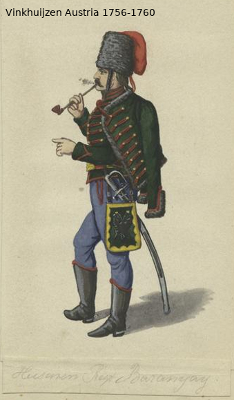 Austrian Uniforms Vinkhuijzen collection NYPL Vinkhu84