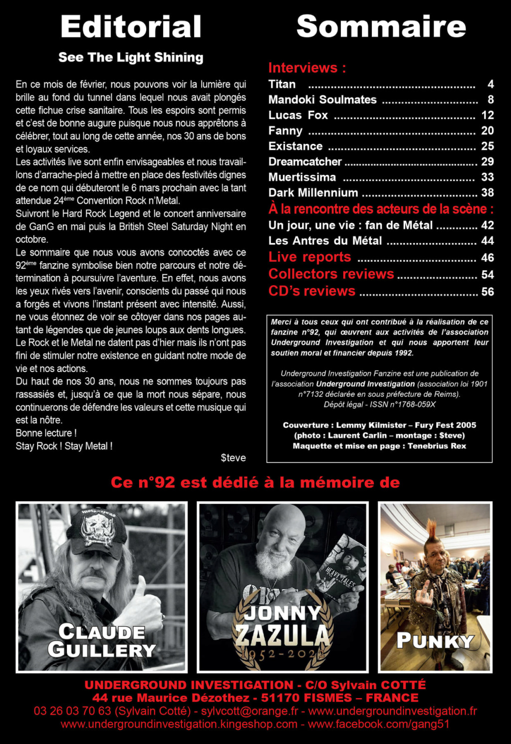 Le fanzine UNDERGROUND INVESTIGATION - Page 4 27395510