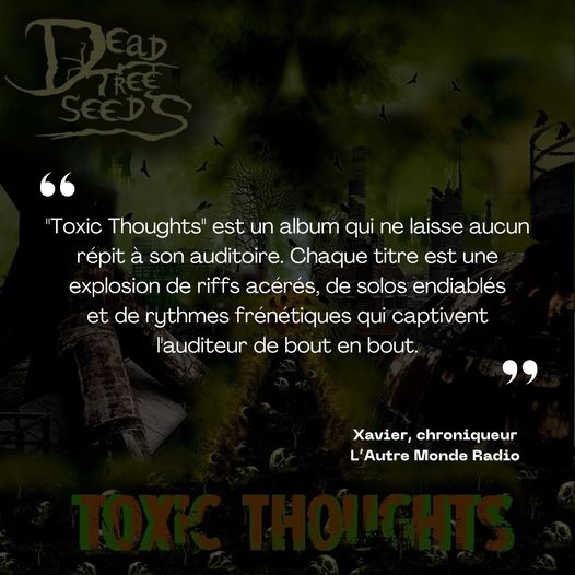 Dead Tree Seeds "ep back to the seed"+1er album "push the button" thrash metal paris 43865710