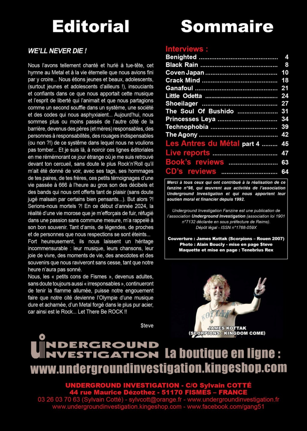 Le fanzine UNDERGROUND INVESTIGATION - Page 7 44195410