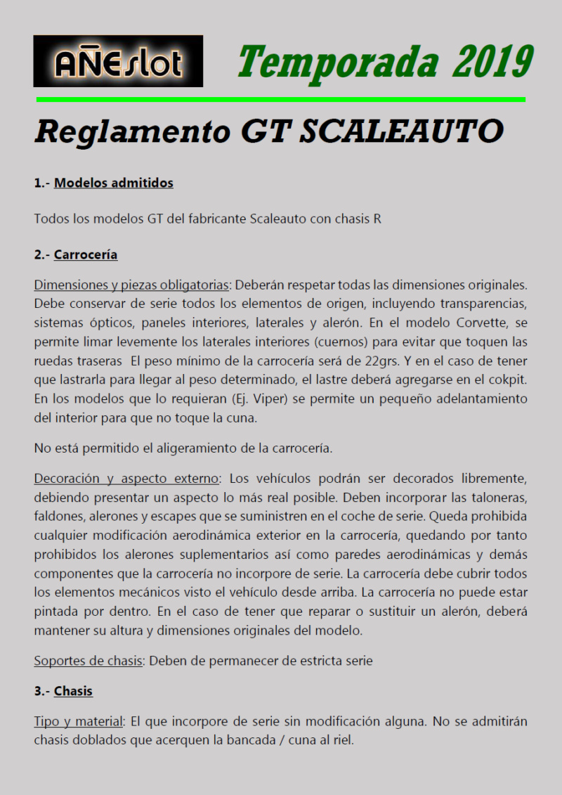 Temporada 2019 // Reglamento Técnico GT SCALEAUTO Regla111