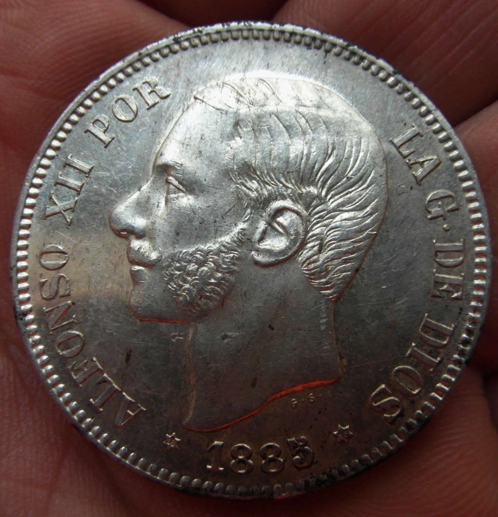 ¡¡¡¡OJO ... posible copia 5 pesetas 1885 *85 Moneda11