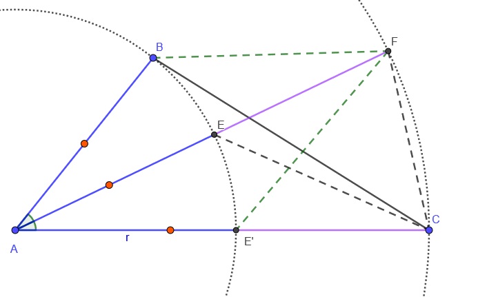 num triângulo ABC Fig150