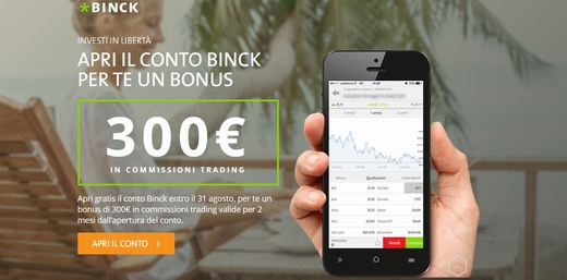 BINCK regala 300 € in commissioni trading [scaduta il 31/08/2018] 11111110