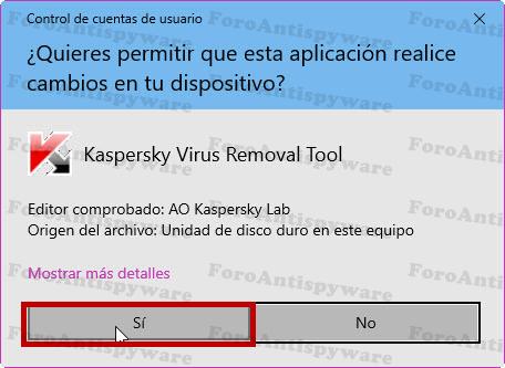 Manual de Kaspersky Virus Removal Tool. 419