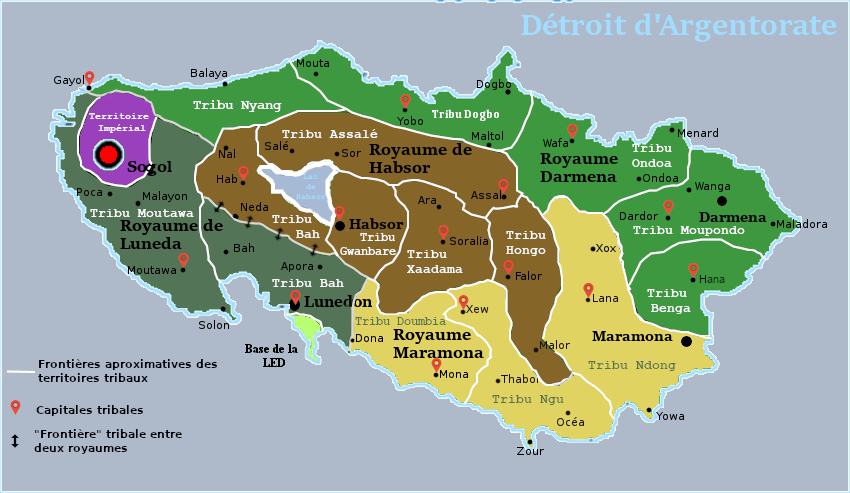 Les principales tribus gwanguamas et leurs géographies. Carte_10