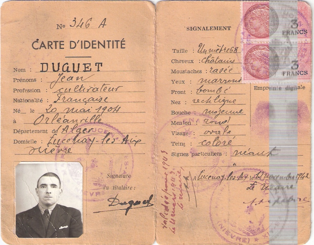 ROBINET André gendarme à BILLOM en 1943 Robine10