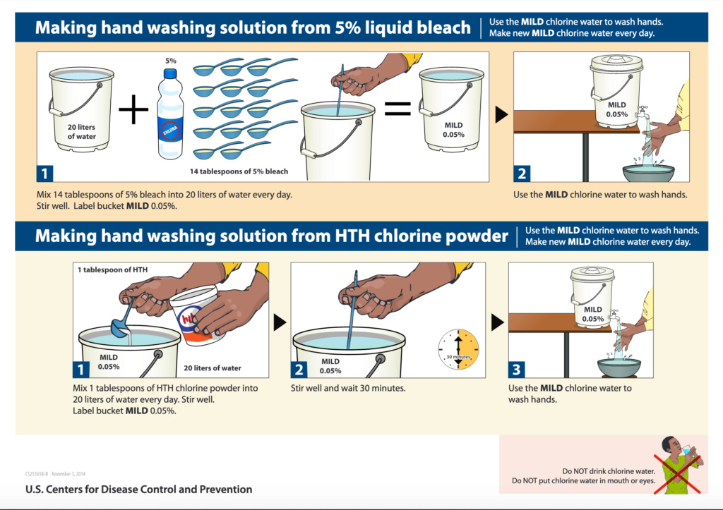 Hand Washing with Bleach Solution Screen79