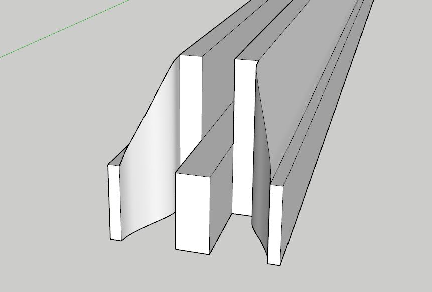  [ SKETCHUP généralité ] Profils et Contre-Profil Menuiserie Captur76