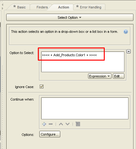 Using "Select Multiple Option" or Select Option for multiple choice with expression Screen12