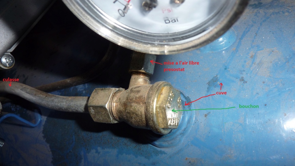 Démontage pressostat de compresseur air