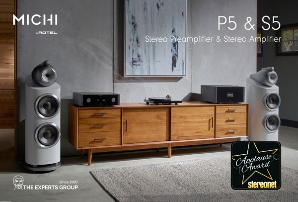 Rotel Michi P5 and S5 - EISA Awarded High-end Pre/Power Stereo Amplifier Michip12