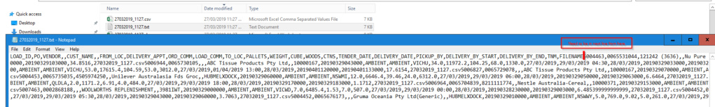 Data Extraction in CSV Notepa12