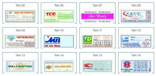 Chuyên thiết kế và in ấn các loại tem giá tốt Link3410