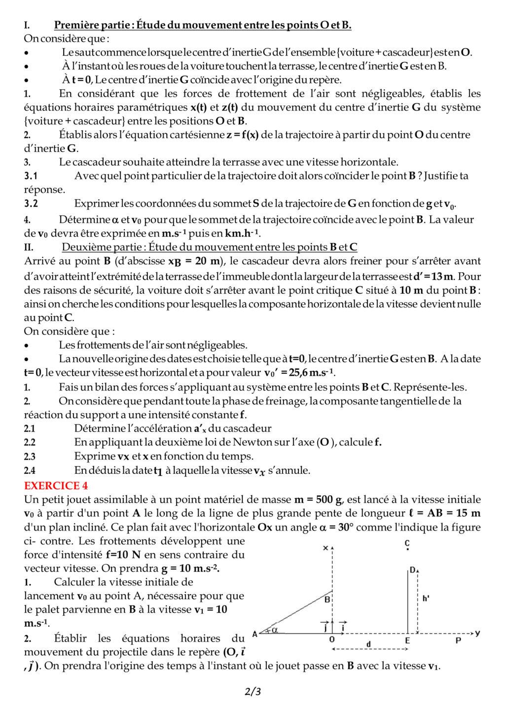 Série d'exercices Lois de Newton : Applications (SVT) Les_lo10