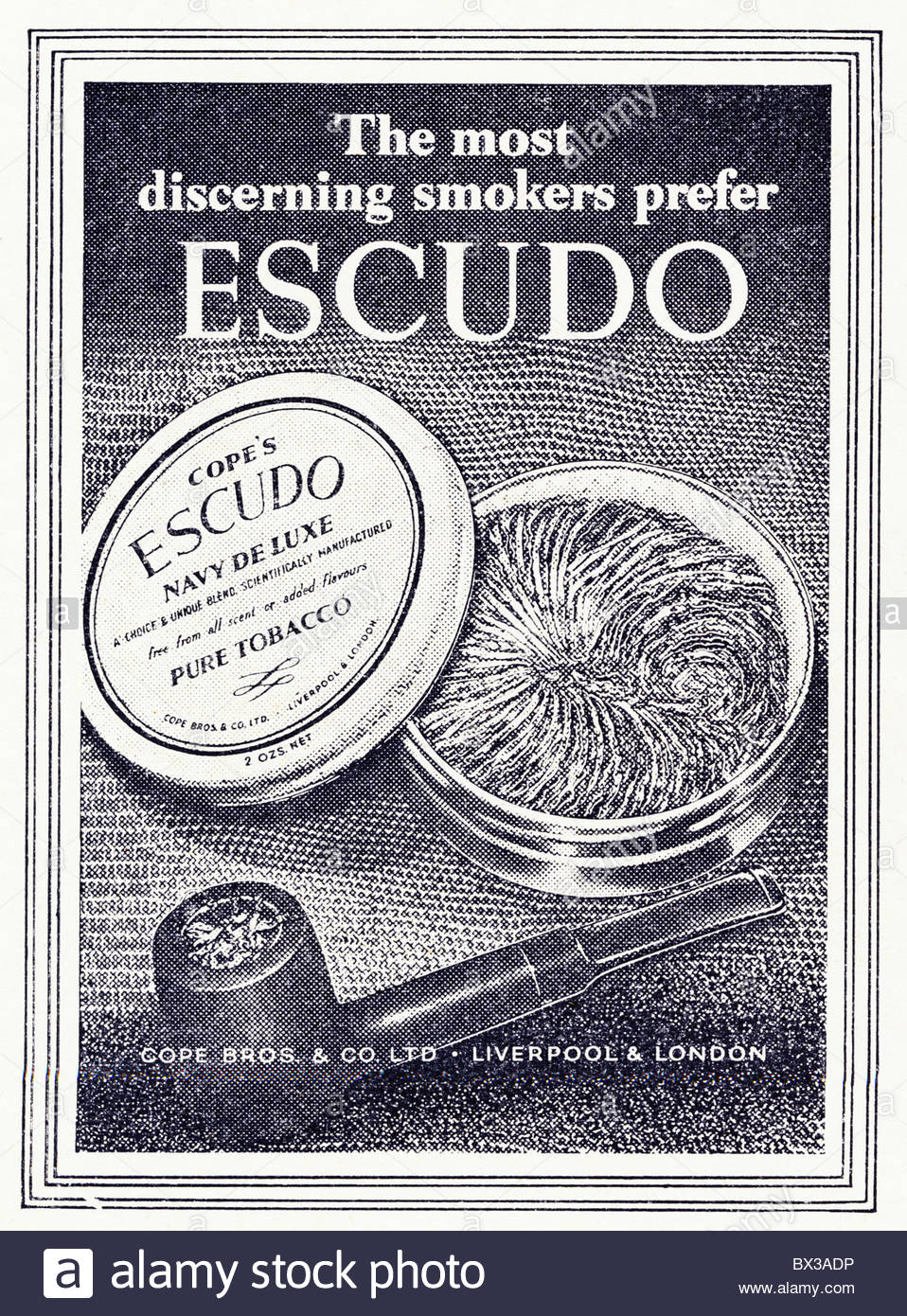 Le tabac et la pipe à travers les âges et images publicitaires anciennes - Page 51 Escudo10