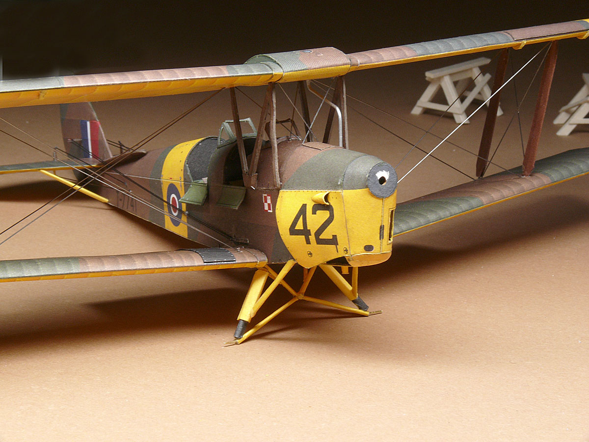 De Havilland DH-82 Tiger Moth [Kartonowa Kolekcia 1/33°] de Wilfried - Page 2 048-fa10