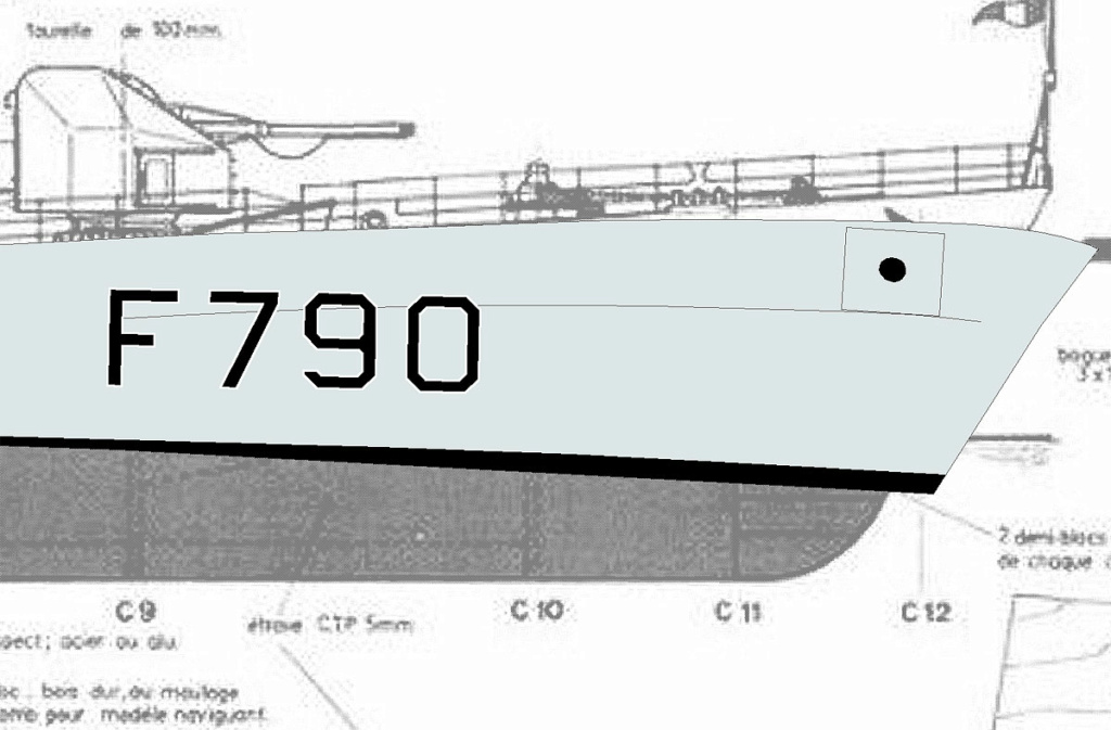 Aviso A 69 Lt de vaisseau Lavallée F790 - classe d'Estienne d'Orves [scratch carton] de Wilfried - Page 3 Schrif10