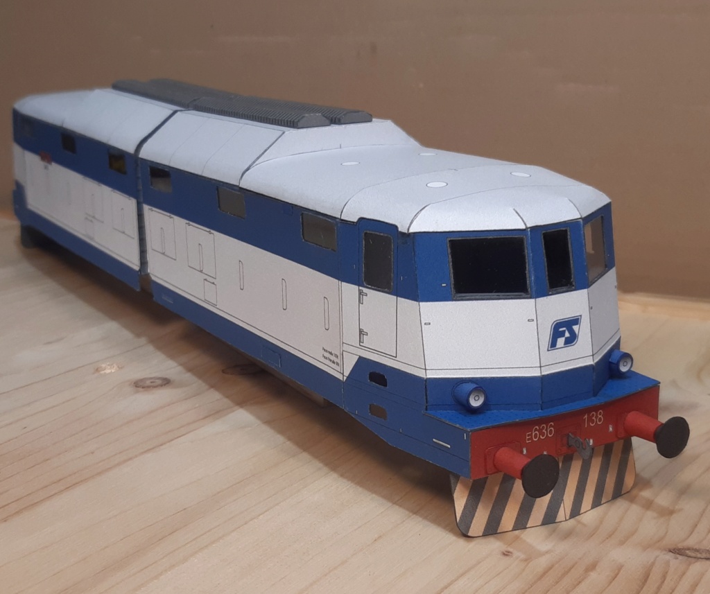 Italienische E.636 der FS in blau-grau, HS-DESIGN 1:45 20231214