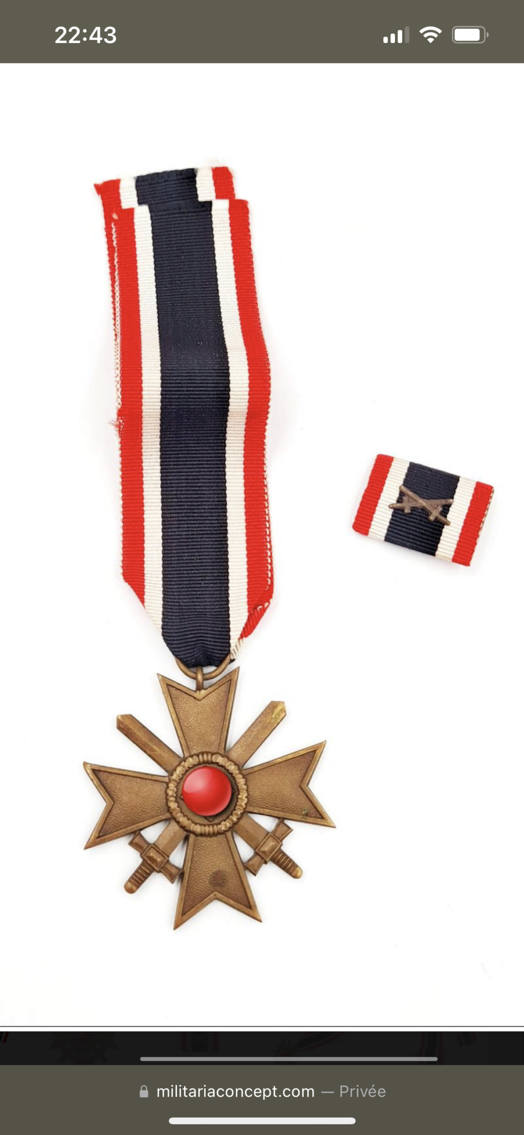 Kriegsverdienstkreuz Et son rappel  Img_2714