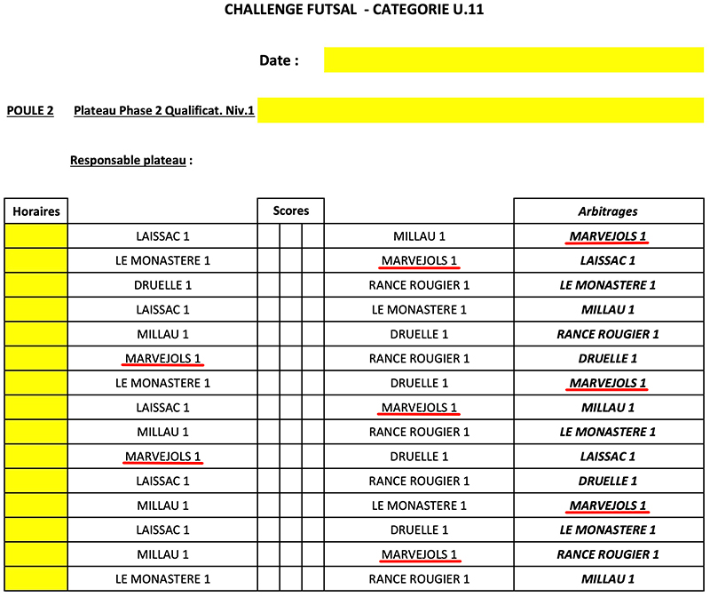 Phase finale 1 2023 U11equ10