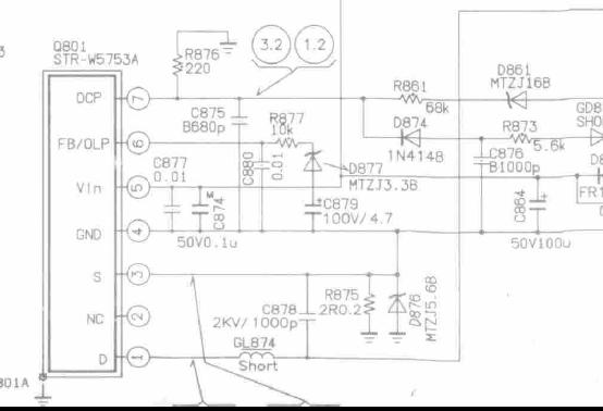 TV SEMP (MODELO.: 1491JAV CHASSI.: U14R) ELA NÃO LIGA. Str210