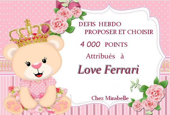4000 points - défis hebdo - Love Ferrari _0_40011