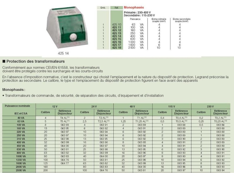 Transfo BT/BT Protec10